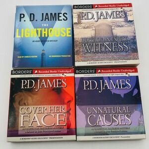 PD James Adam Dalgliesh Mystery Audiobook Lot 4 Unabridged CD Borders Exclusive